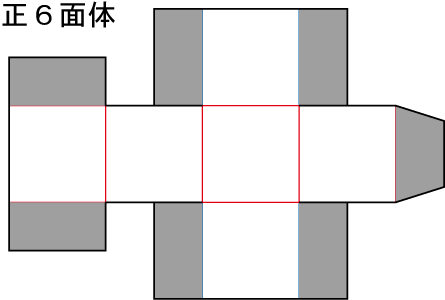 正六面体の組立図